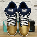 Nike SB Dunk Low Supreme Jewel Swoosh Gold Sz 11.5