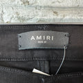 Amiri MX1 Black Paisley Black Denim Jeans Sz 31