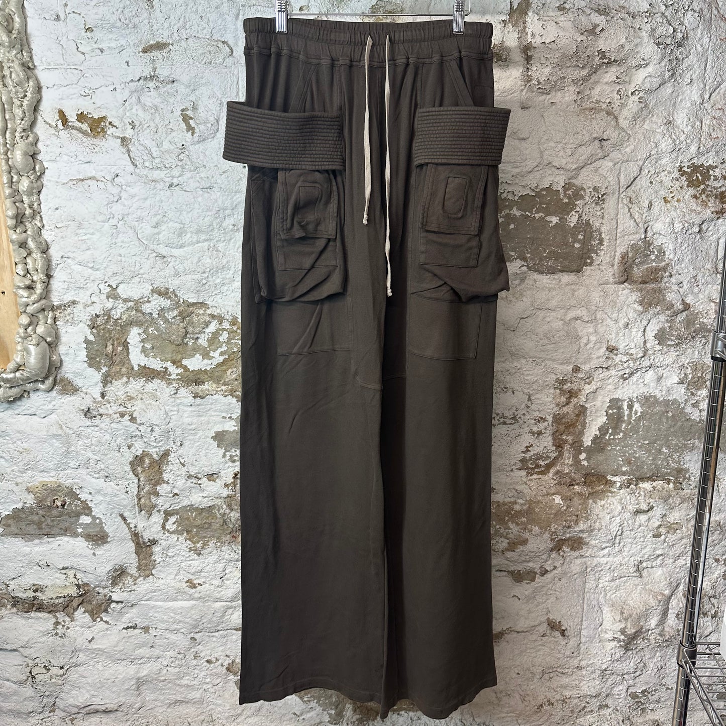 Rick Owens Dark Dust Creatch Cargo Sweatpants Sz M