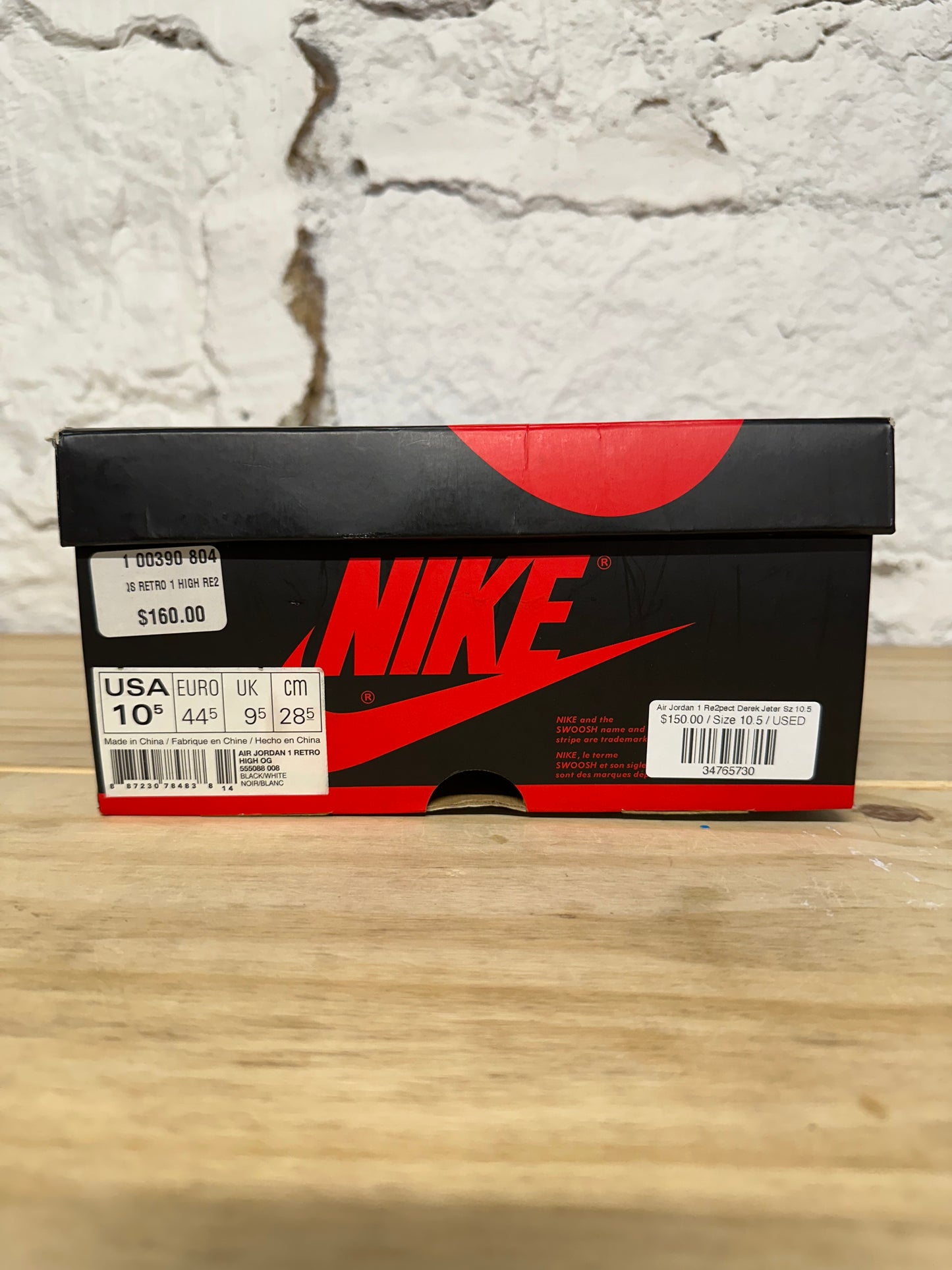 Air Jordan 1 High Re2pect Derek Jeter Sz 10.5