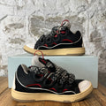 Lanvin Curb Black Red White Sneaker Sz 7 (40)