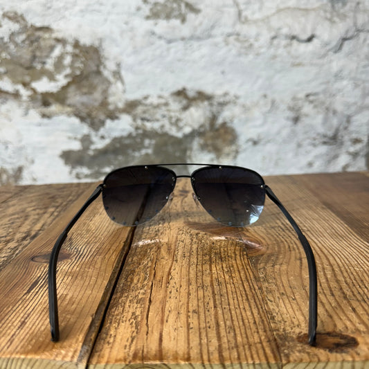 Louis Vuitton Studded Party Black Aviator Sunglasses