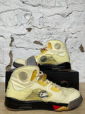 Air Jordan 5 Off White Sail Sz 13