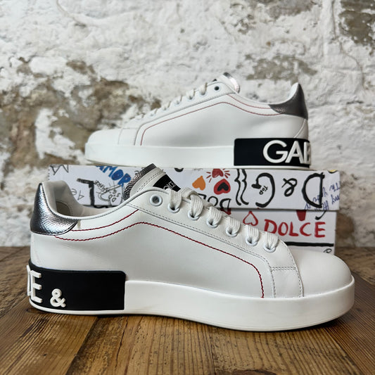 Dolce Gabbana Black White Portofino Sneaker Sz 6.5 (39.5)