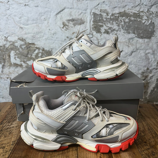 Balenciaga Track Runner White Grey Red Sneaker Sz 10 (43)