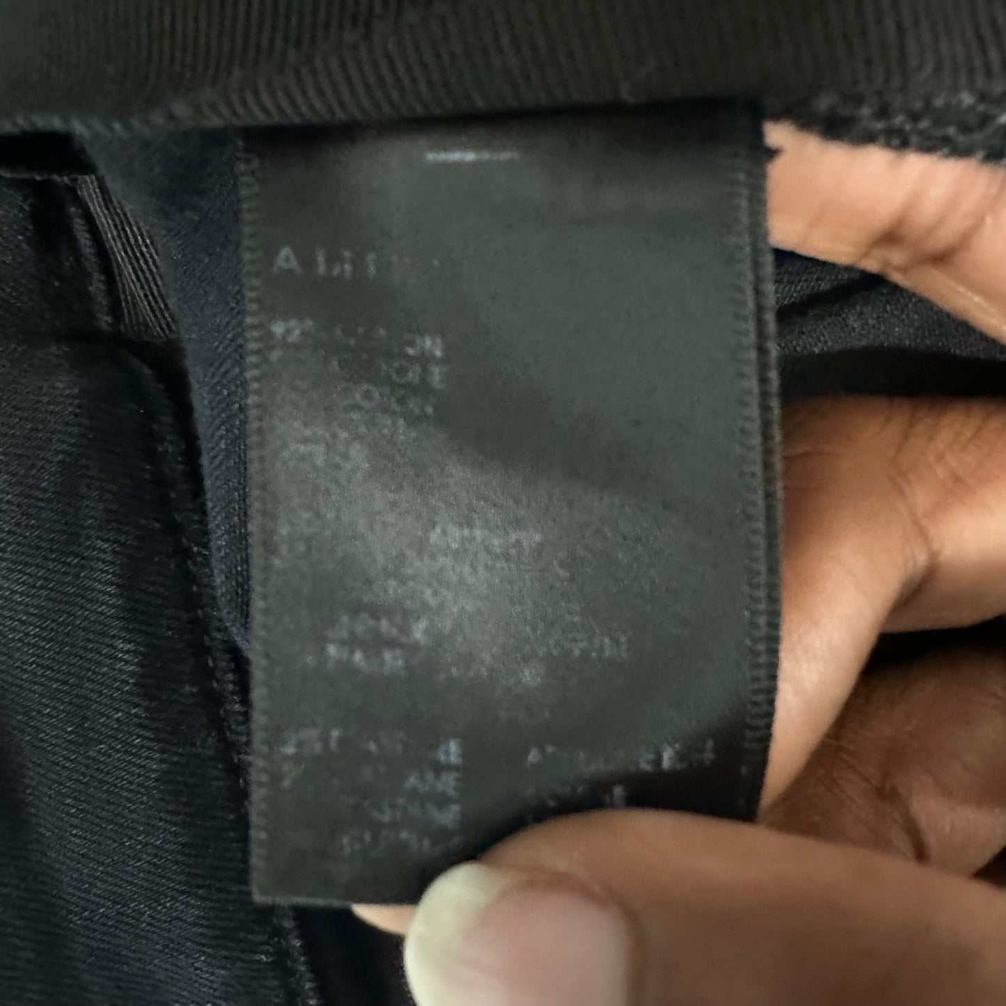 Amiri MX1 Camo Patch Black Denim Jeans Sz 40