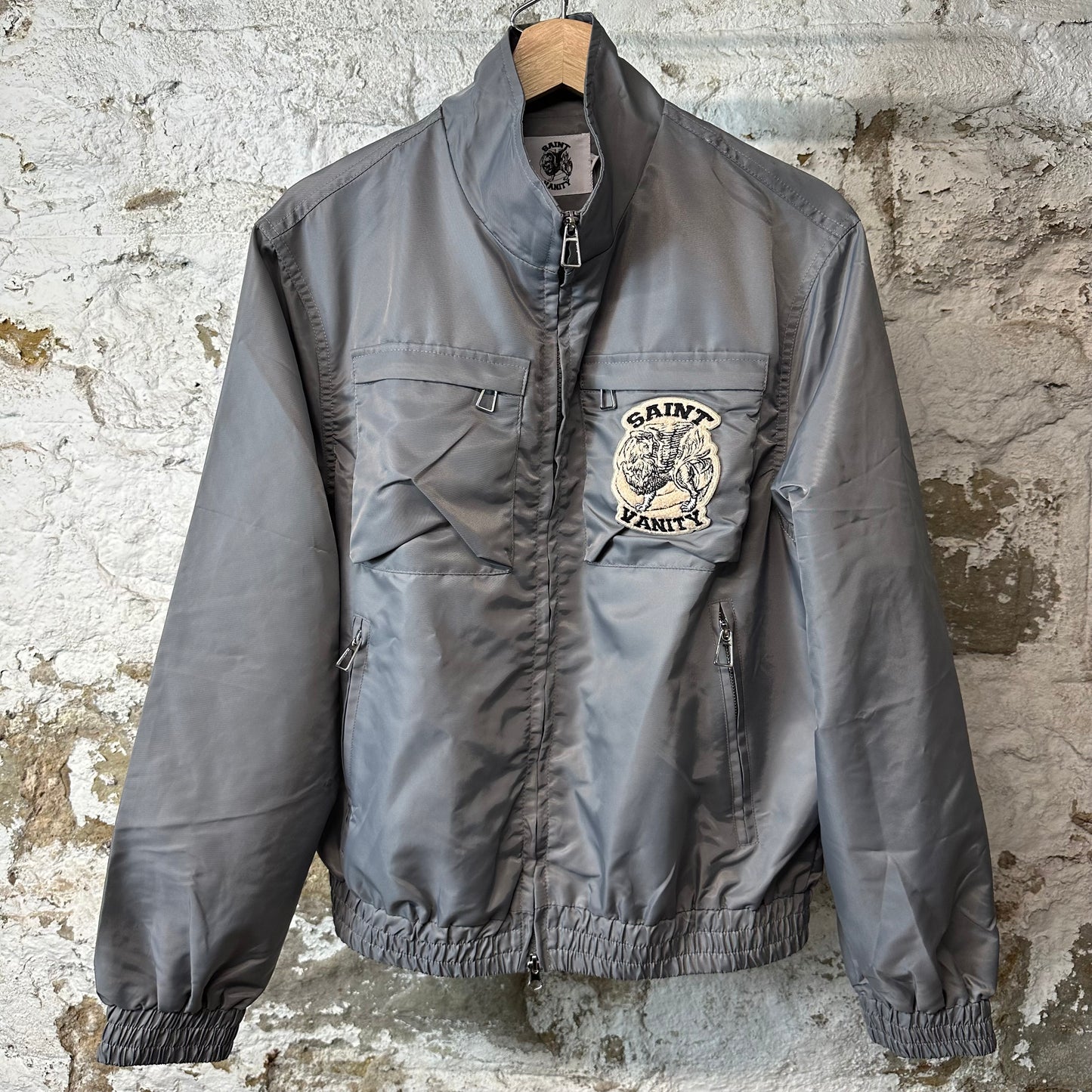 Saint Vanity Grey Cargo Nylon Jacket