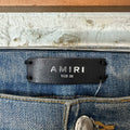 Amiri MX1 Black Multicolor Paisley Blue Denim Jeans Sz 32