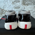 Prada Americas Cup Black Patent Grey White Sneaker Sz 10.5