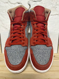 Air Jordan 1 Mid Denim Red Sz 9.5