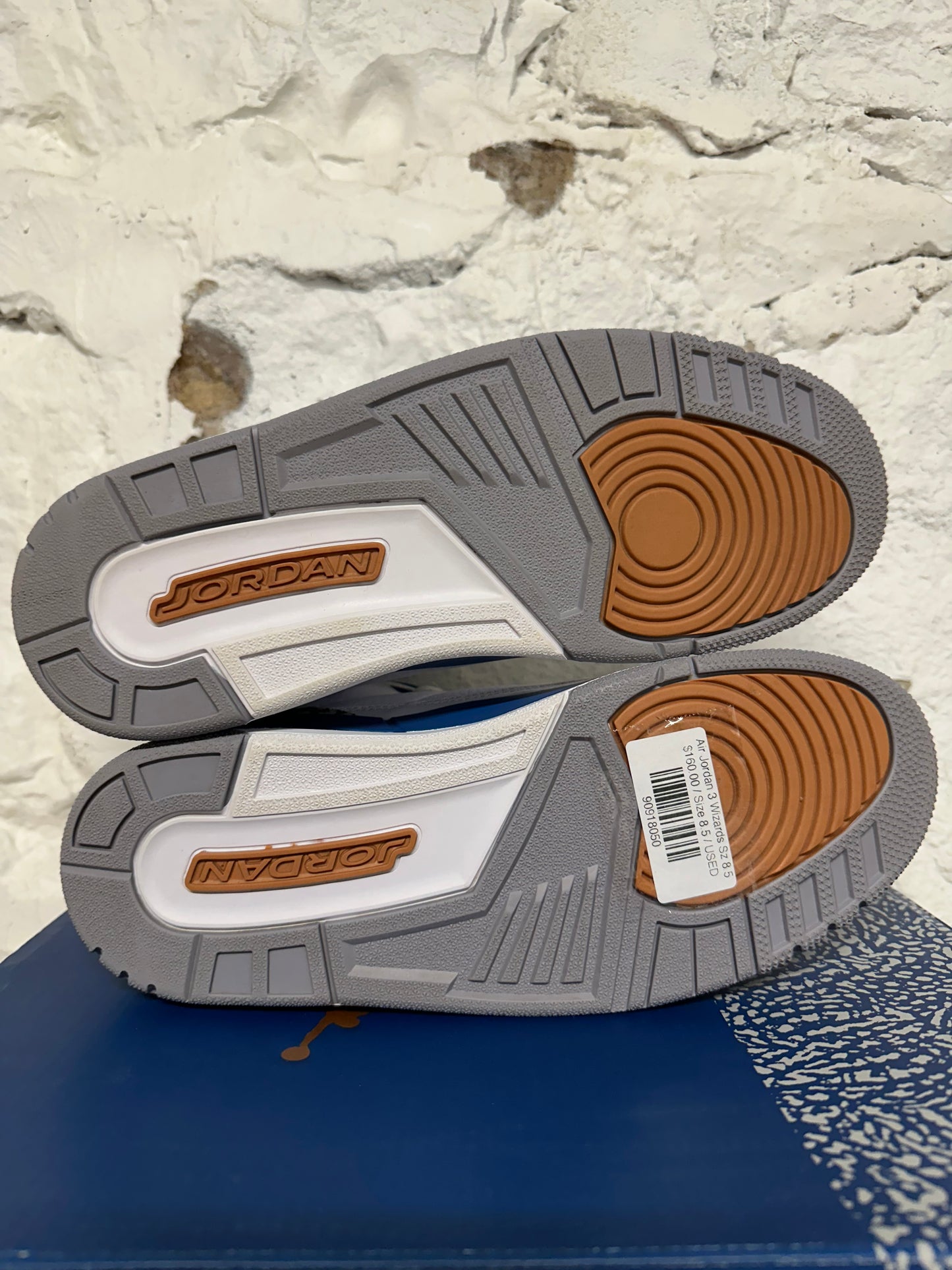 Air Jordan 3 Wizards Sz 8.5