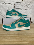 Air Jordan 1 Low Tropical Teal Sz 10.5 (12W) DS