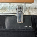 Amiri Chrome Stagger Black Denim Jeans Sz 30