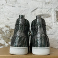 Christian Louboutin High Green Silver Sparkle Sneaker Sz 8.5 (41.5)