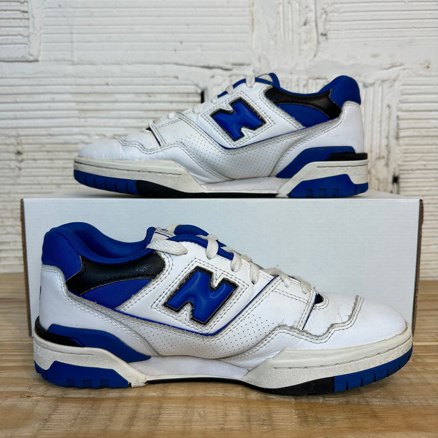 New Balance 550 White Blue Sz 8