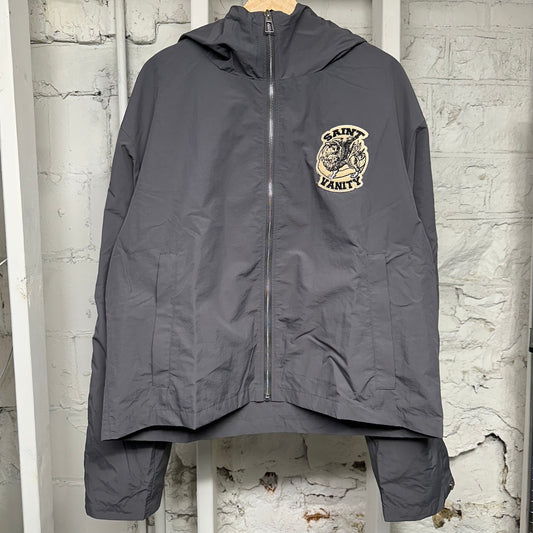Saint Vanity Grey Zip Up Jacket Sz L