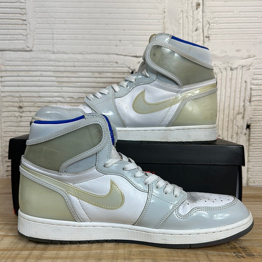 Air Jordan 1 Zoom White Racer Blue Sz 13