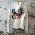 Off White Grafitti Hoodie White Sz S