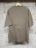 Fear of God Essentials FOG Grey Plastic Logo T-shirt Sz XS DS