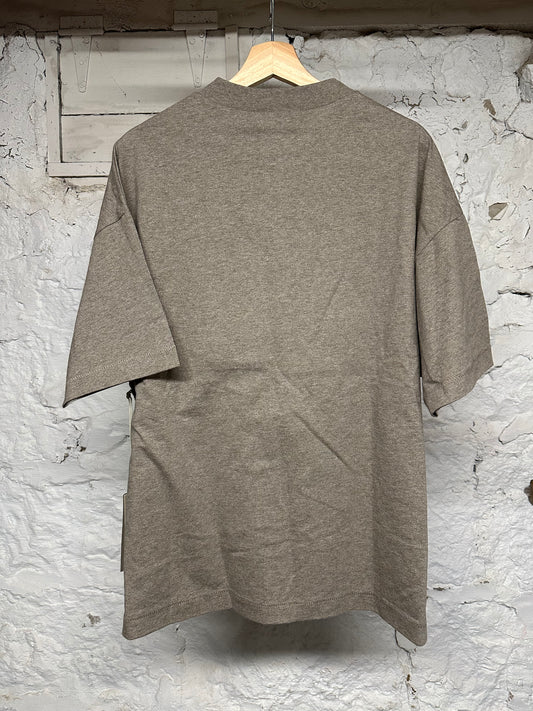Essentials FOG Grey Plastic Logo T-shirt Sz XS DS