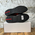 Prada Americas Cup Red Patent Black Sneaker Sz 9.5