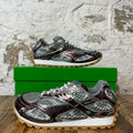 Bottega Veneta Burgundy Silver Orbit Sneaker Sz 8 (41) DS
