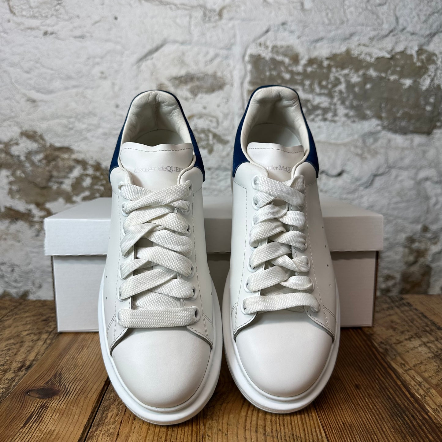 Alexander McQueen Blue Tab White Sneaker Sz 6.5 (39.5)