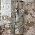 Amiri Domino Applique Blue Denim Jeans Sz 33