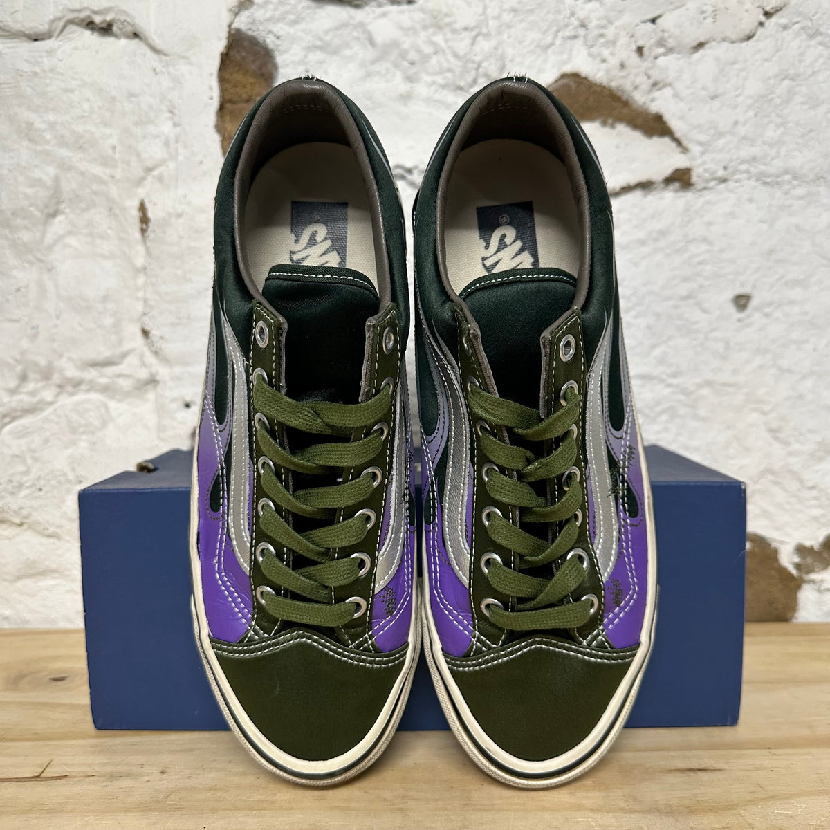 Vans LX Old Skool Archive Flame Green Sz 8.5