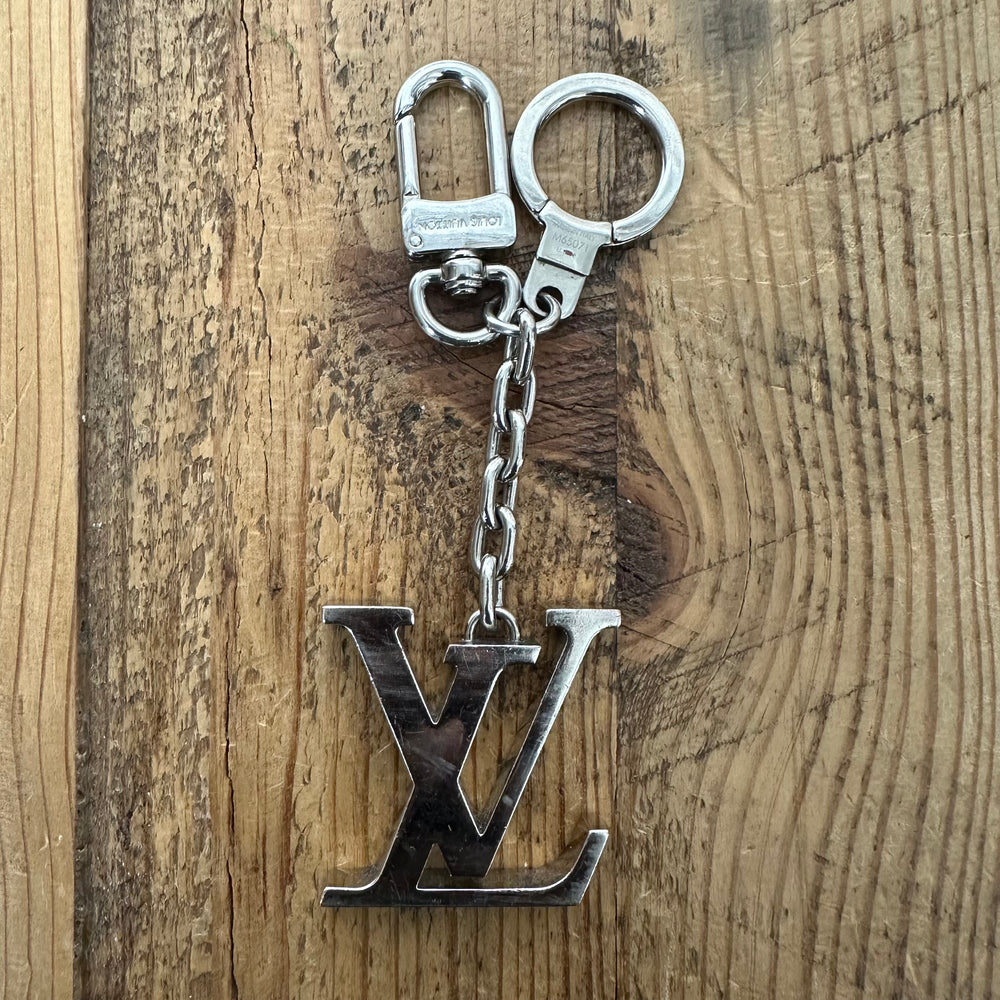Louis Vuitton Porte Cles Initial Silver Keychain