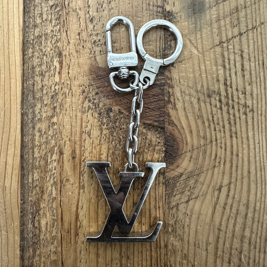 Louis Vuitton Porte Cles Initial Silver Keychain