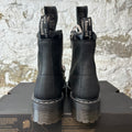 Rick Owens 1460 Quad Sole Steel Toe Boot Sz 12 DS