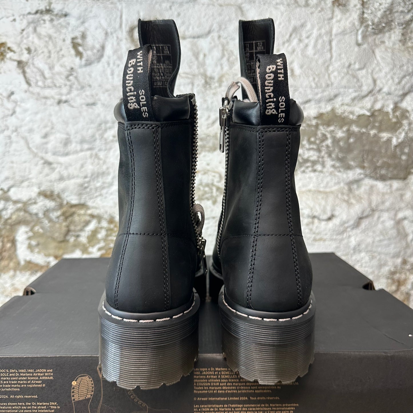 Rick Owens 1460 Quad Sole Steel Toe Boot Sz 12 DS