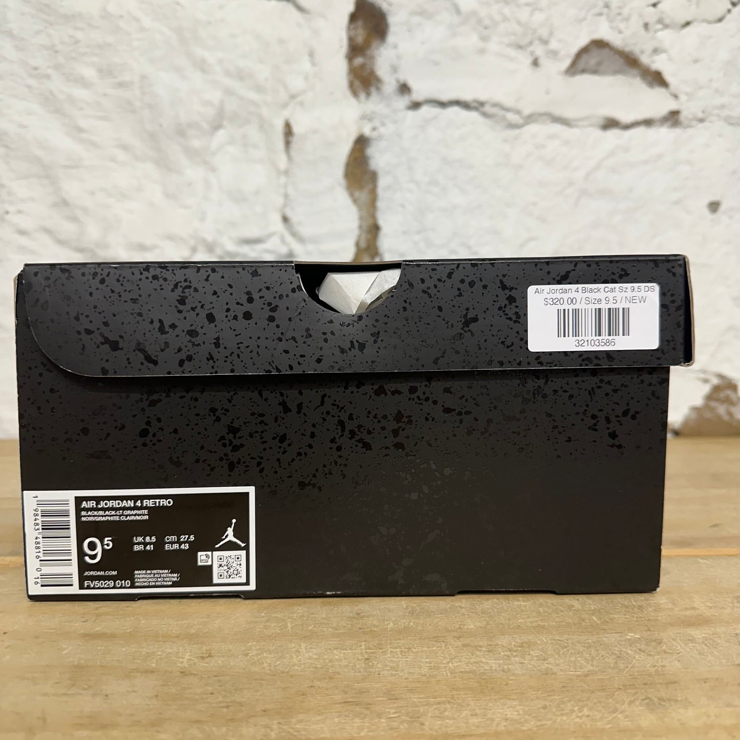 Air Jordan 4 Black Cat Sz 9.5 DS