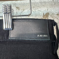 Amiri White MA Stripe Black Denim Jeans Sz 34