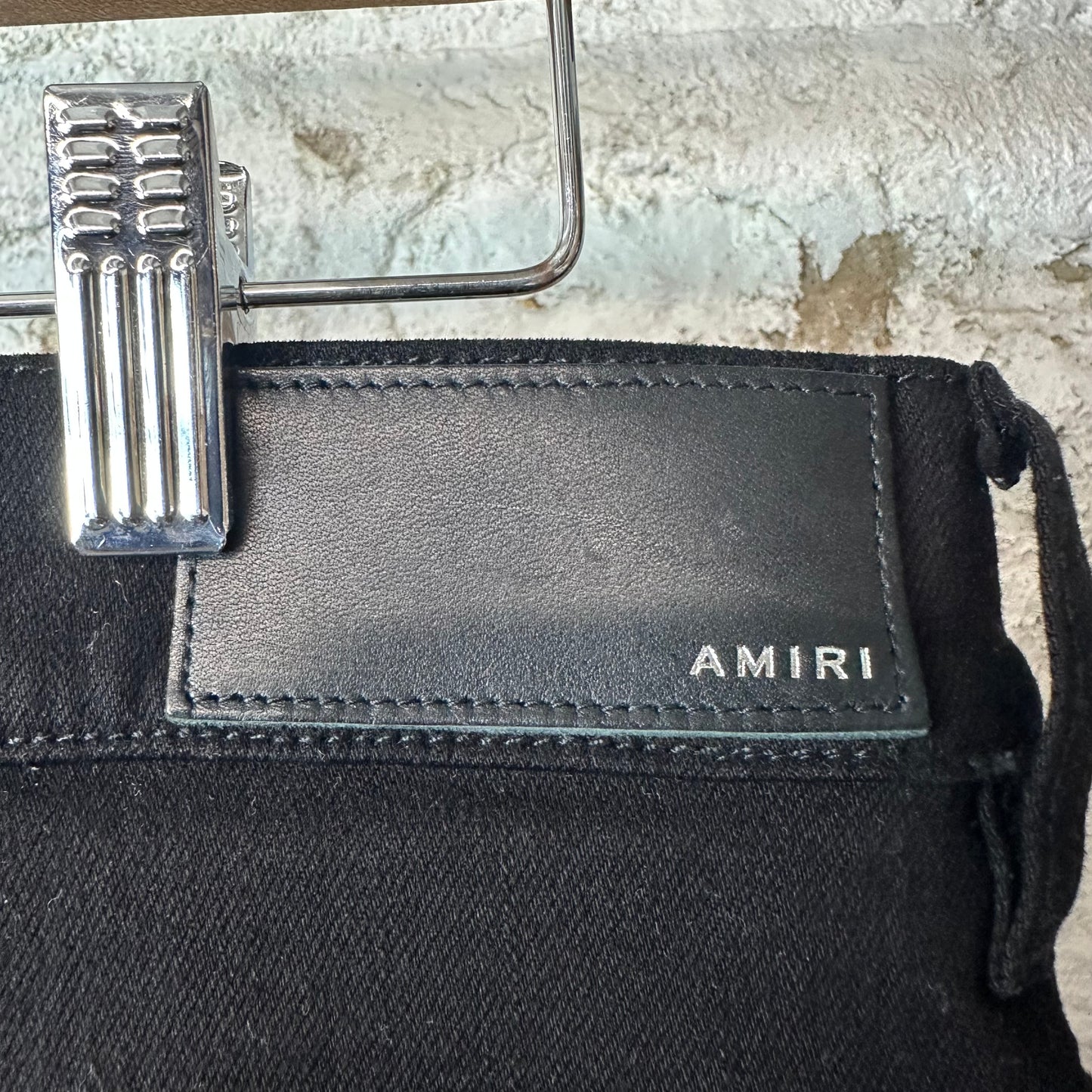 Amiri White MA Stripe Black Denim Jeans Sz 34