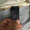 Amiri Distressed Side Spell Blue Denim Jeans Sz 38