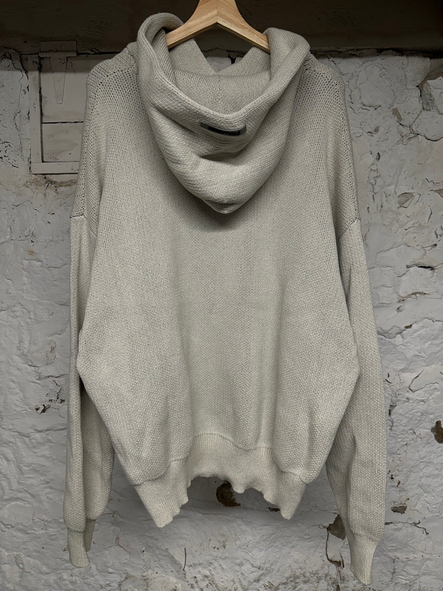 Fear of God Essentials Tan Knit Hoodie Sz L