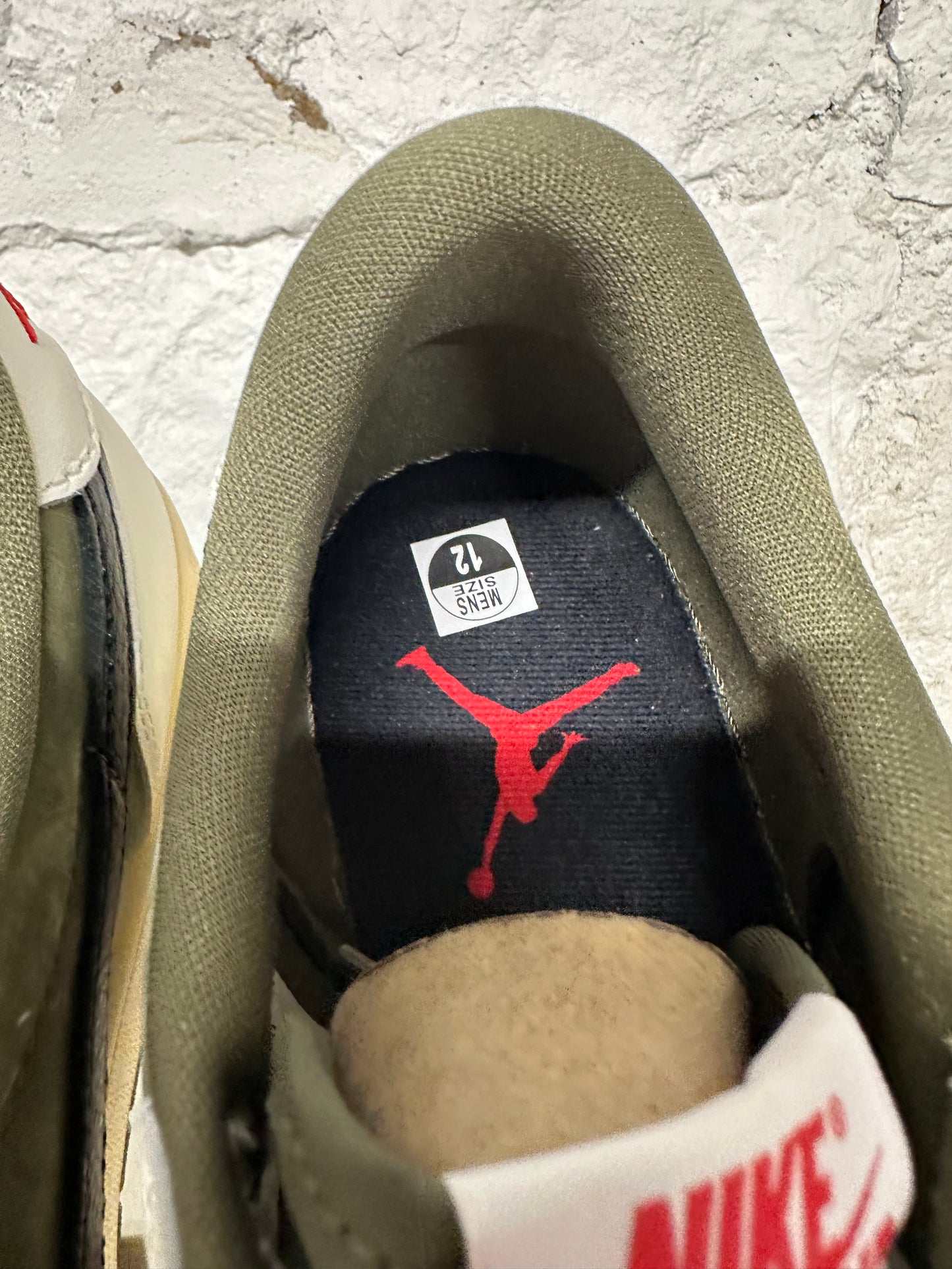 Air Jordan 1 Low Travis Scott Medium Olive Sz 12 DS