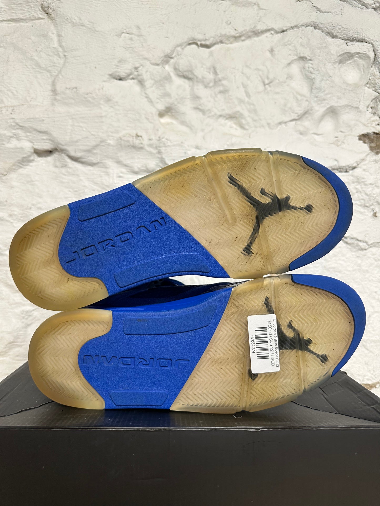 Air Jordan 5 Blue Suede Sz 12