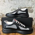 Prada Americas Cup Black Rubber Sneaker Sz 11 (44) DS