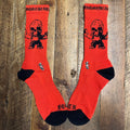 Chrome Hearts Red Black Foti Socks DS