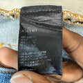 Amiri Plain Blue Distressed Denim Jeans Sz 33