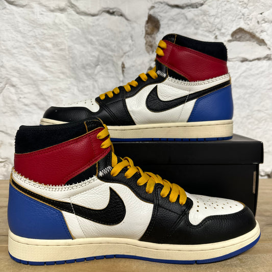Air Jordan 1 High Fragment x Union LA Varsity Red Sport Royal Sz 10.5
