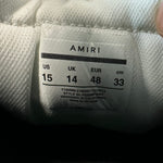 Amiri Black Skeleton White Sneaker Sz 15 (48) No Box