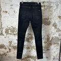 Amiri MX1 Red Tie Dye Black Denim Jeans Sz 31
