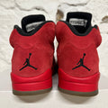 Air Jordan 5 Red Suede Sz 9
