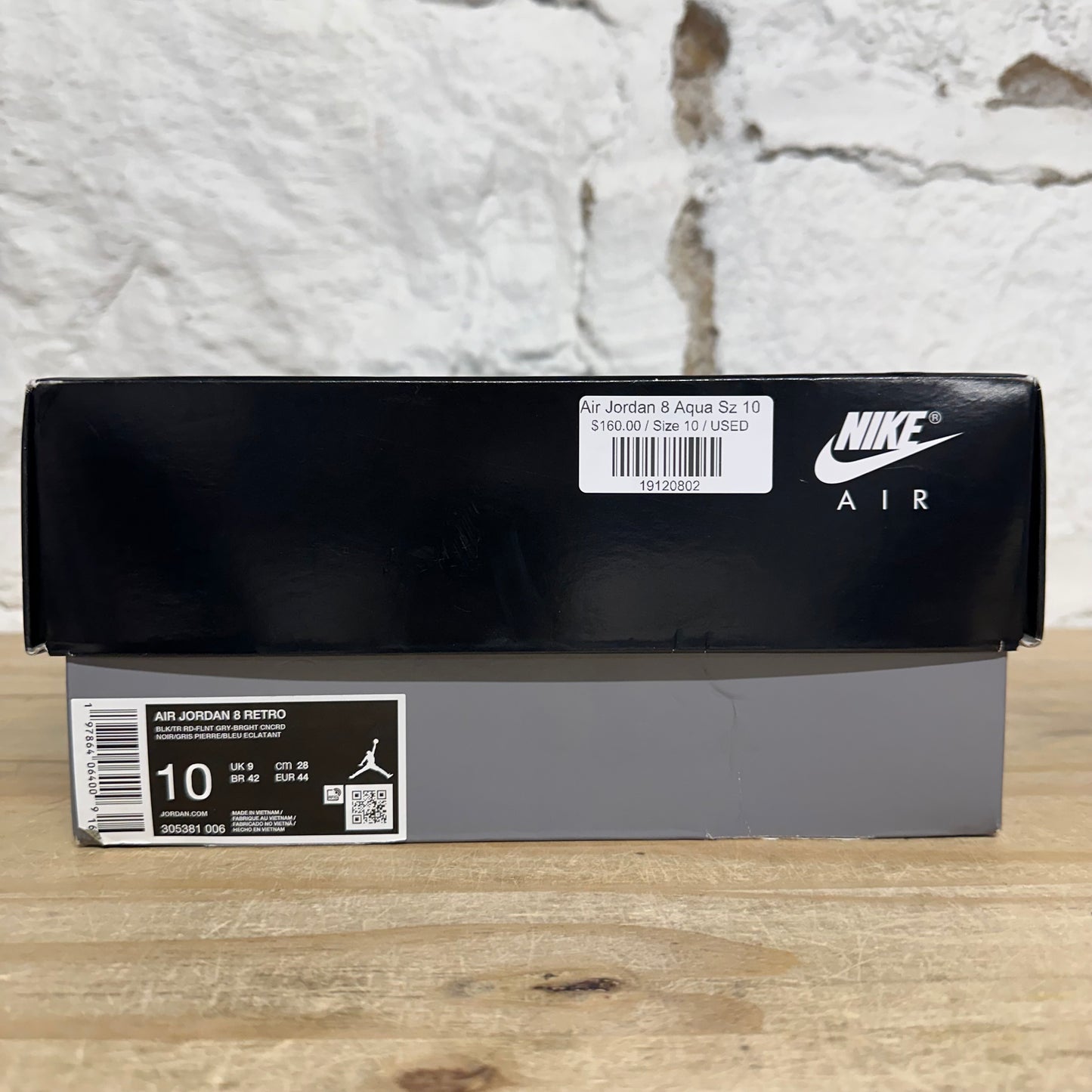 Air Jordan 8 Aqua Sz 10