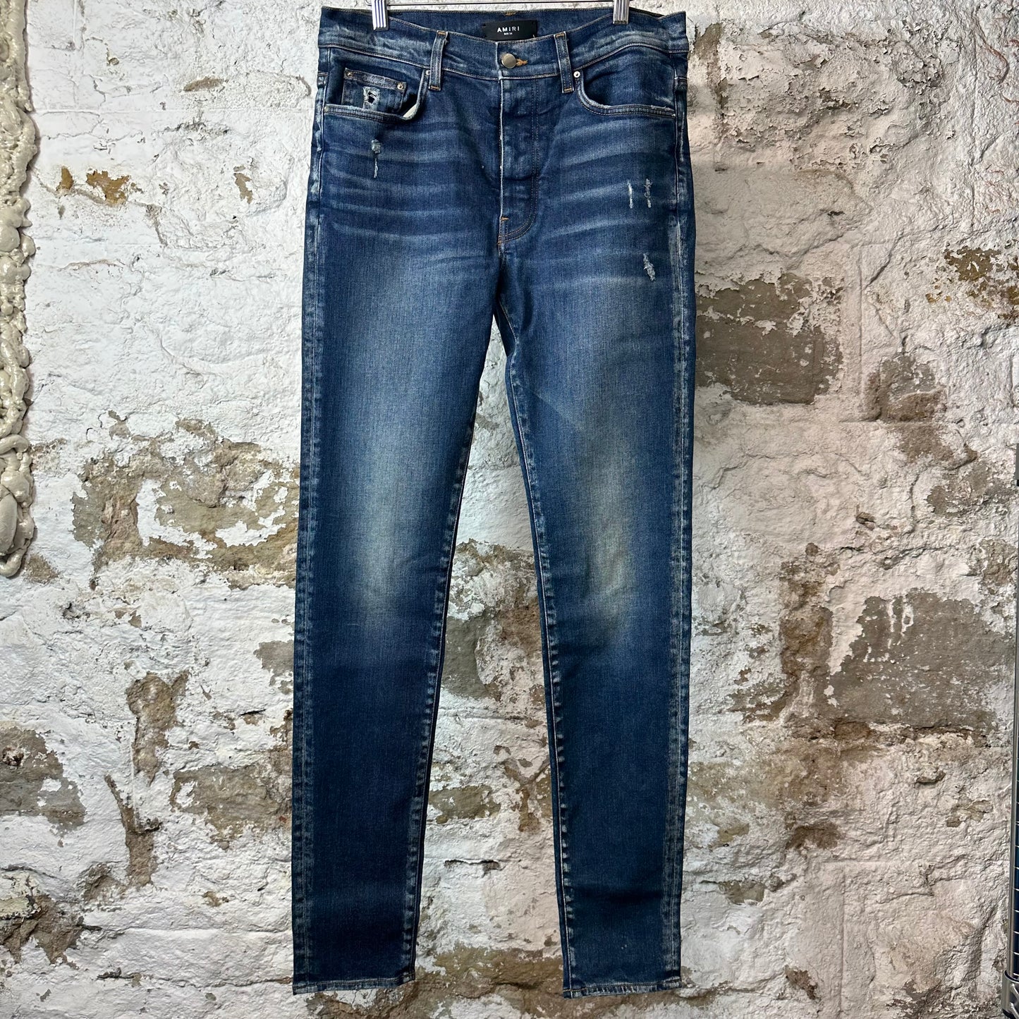 Amiri Plain Dark Blue Denim Jeans Sz 34