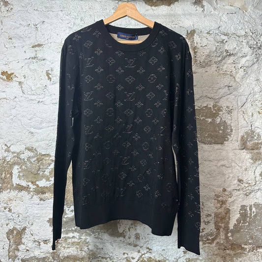 Louis Vuitton Multicolor Black Monogram Crewneck Sz XL